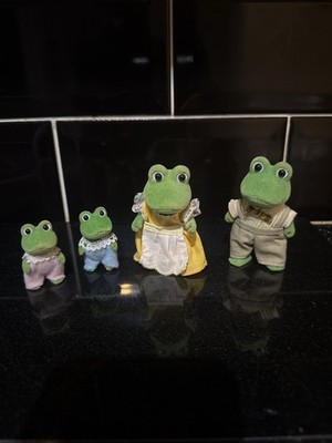 Sylvanian Families Froschfamilie 1985 Epoche Japan seltener vollständiger Satz Fußaufkleber