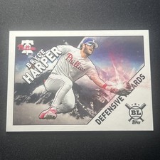 2020 Topps Big League - Defensive Wizards - Bryce Harper DW-12