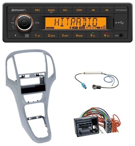 Continental MP3 Bluetooth AUX USB Autoradio für Opel Astra J ab 2009 Platin silb - Bild 1 von 6