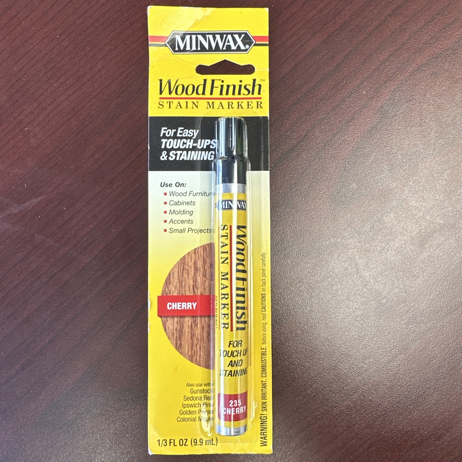 Minwax Wood Finish Stain Marker 235 CHERRYTouch Ups & Staining (1/3 fl