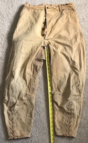 Vintage American Field Pants Mens Size 28 x 33 Heavy Rugged Canvas Lace Up Legs - Picture 7 of 8
