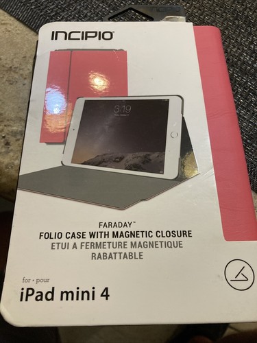 Incipio Faraday Folio Case with Magnetic Closure for Apple iPad Mini 4 (Pink) - 第 1/2 張圖片