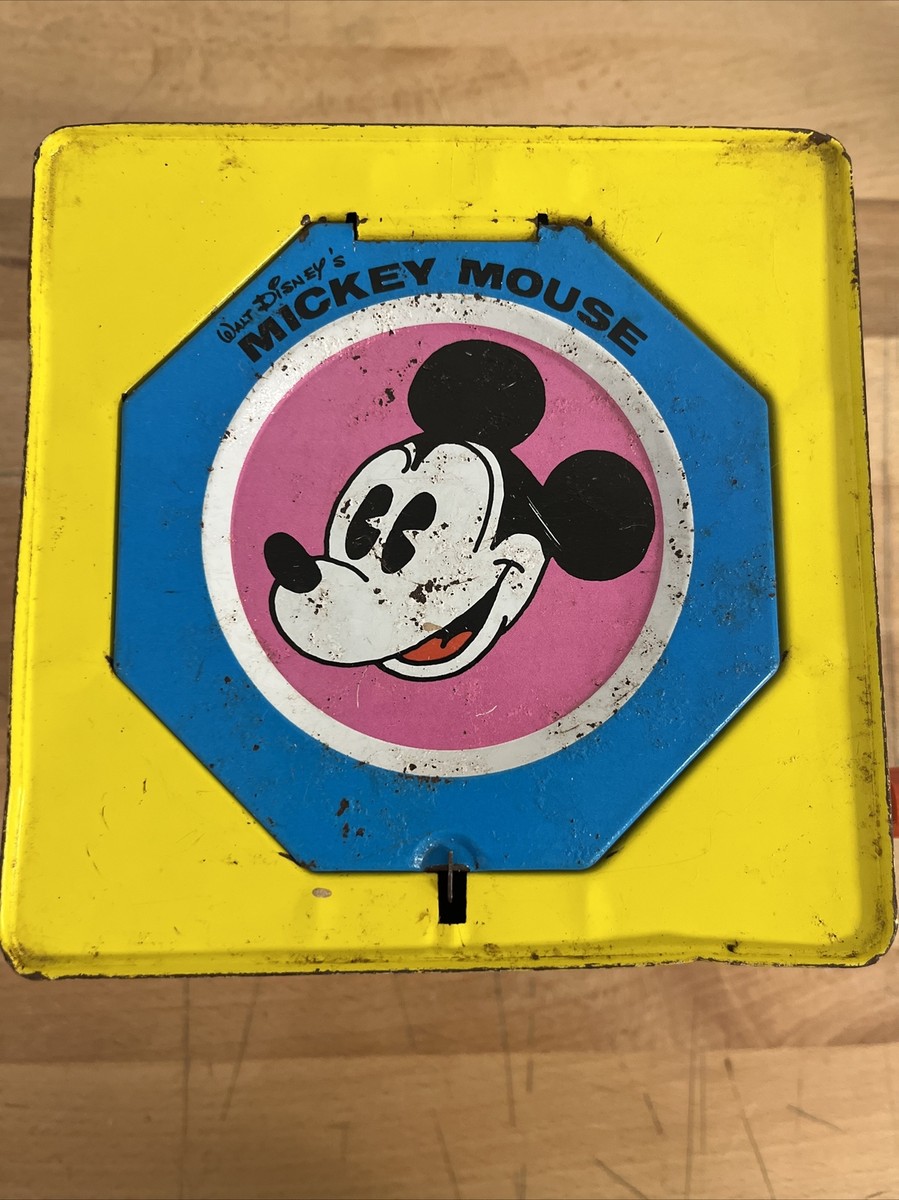 Vintage Disney Carnival Toys Mickey Mouse Jack In The Box Vintage Disney Carnival Toys Mickey Mouse Jack In The Box