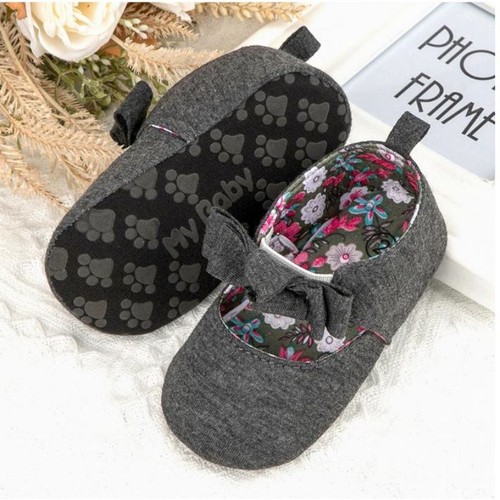 Baby Girls Pram Shoes Soft Toddlers Christening Anti-slip Newborn Sandals 2023 - Picture 5 of 15