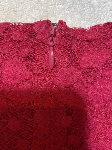 Women Lace Short Sleeve Dress Size XL Bubblegum Pink - Picture 7 of 11