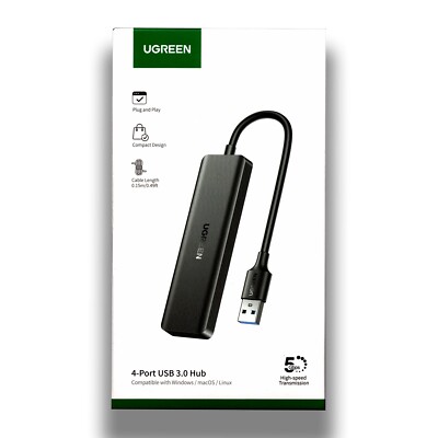 (Nagelneu) UGREEN USB Hub 3.0 5Gbps USB Windows/Mac/Linux