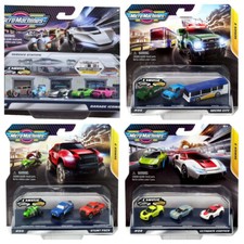 Lot of 4 Micro Machines Series 2 Starter Kit 3 cars Collection-Stunt City Exotic