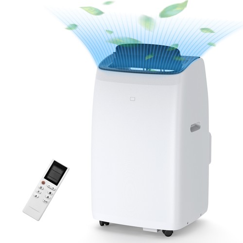 14,000 BTU Portable Air Conditioner Cool & Heat, Dehumidifier A/C Fan & Remote