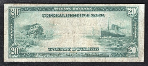 FR. 978* 1914 $20 *STAR* FRN FEDERAL RESERVE NOTE CLEVELAND, OH VERY FINE - Picture 2 of 2