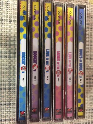 Various Artists : Roots of Rock 6 CDS(50s 60s 70s 80s) Absolutely
