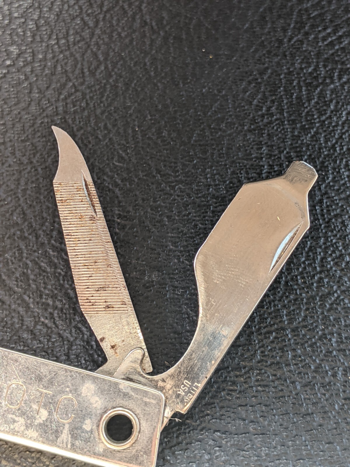 Vintage Trim Trio Army ROTC Pocket Knife Nail File Opener MultiTool No Logo J7 eBay