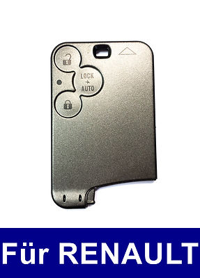 3Tasten Schlüssel Karte Gehäuse für Renault Laguna II 2 Espace IV 4 Vel Satis