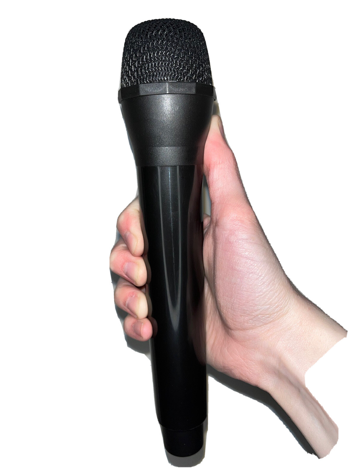Black Prop Microphone - Costume Concert Singer Photo Accessory Play Toy