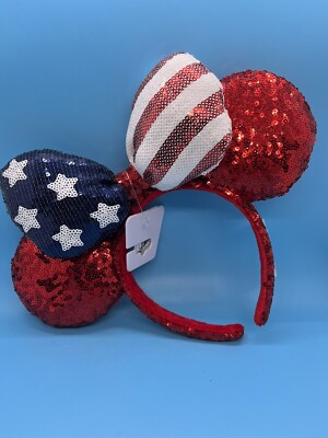 Disneyland Disney World Parks Americana Sequin Minnie Mouse  display picture 2