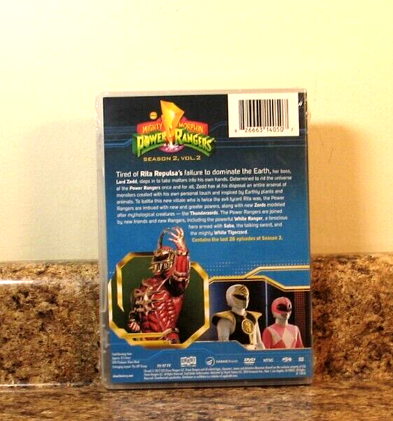 Mighty Morphin Power Rangers: Season 2 Volume 2 DVD Sealed NEW