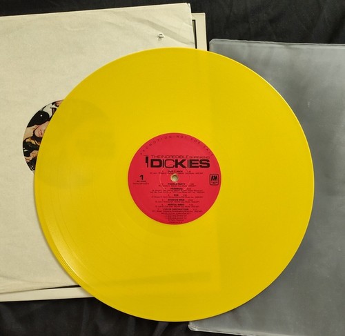 THE INCREDIBLE SHRINKING DICKIES 12” YELLOW Vintage Promo Album VINYL Record - Picture 13 of 16