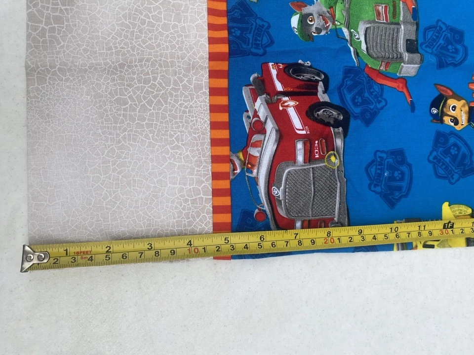 Funda de almohada estándar hecha a mano Paw Patrol para niños ¡JUEGO DE 2! Rojo y azul - Chase Rubble Foto 4 de 4