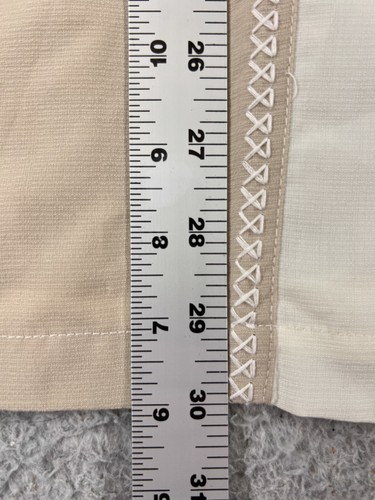 Cafe Luna Shirt Adult Large Beige Brown Stripe Camp Bowling Button Up Polyester - Picture 11 of 14
