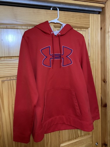 Under Armour Red Dri Fit Hoodie Men's 