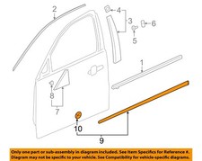 GM OEM 17-19 LaCrosse Front Door Exterior Trim-Body Side Mldg 26684987