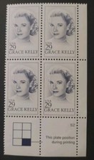 US Stamps SC# 2749 Grace Kelly Plate Block Of 4. MNH. Free shipping!