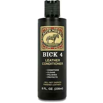 Bick 4 Leather Conditioner and Leather Cleaner 8 oz - Will Not Darken Leather