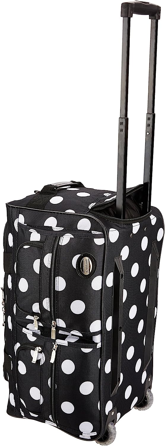 Rockland Rolling Duffel Bag, Black Dot, 22Inch eBay