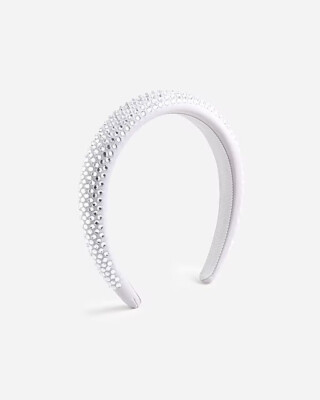 J Crew NWT Rhinestone-Studded SILVER MIRROR Headband - One  display picture 3