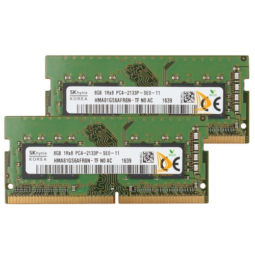 SK Hynix 2x 8GB 1RX8 PC4-2133P DDR4 17000 Mhz 260pin Laptop RAM Memory Module - Picture 2 of 6