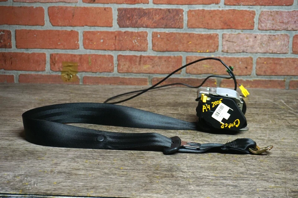 RETRATOR DE CINTO DE SEGURANÇA PRETO 2005-2007 AUDI A4 QUATTRO SEDAN CENTRO TRASEIRO MÉDIO FABRICANTE DE EQUIPAMENTO ORIGINAL - Imagem 2 de 4