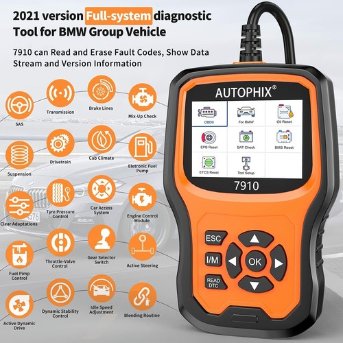 AUTOPHIX 7910 OBD2 Scanner Car Code Reader ABS SRS DPF Oil Reset Diagnostic Tool - Picture 4 of 14