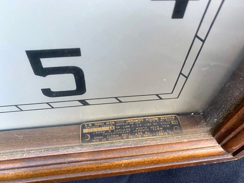 Vintage Bulova Electrically Controlled Time Clock Wooden Case Model ST-1 - Bild 2 von 6