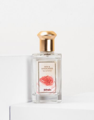 Fabindia Rose & Sandalwood Perfume 100 ml revitalize mind body touch of spices - Picture 2 of 4