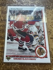 1990-91 Jeremy Roenick Rookie Upper Deck Hockey Chicago Blackhawks NMMT NHL Card