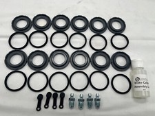 Caliper Rebuild Kit X2 For Brembo 6 Piston 143.37023 K3723 Silicone Boots