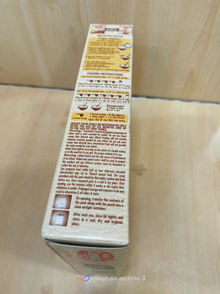 Nestlé Cerelac Baby Cereal with Milk Wheat Apple From 6 Month 350g Ex-07-26 fs - Image 2 of 4