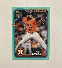 Alex Speas 2024 Topps Update Aqua Fanatics Box Parallel #US222 Rookie Card RC