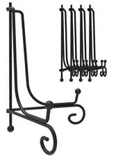 5Pack 10Inch Anti Slip Plate Stand Holder Picture Frame Easel Stand for Tabletop