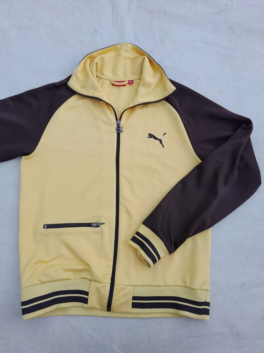Vintage Puma Staten Island Track Jacket Mens Medium Brown Vintage Puma Staten Island Track Jacket Mens Medium Brown