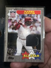 2022 Topps Series 2 - Barry Larkin - Black 1987 All Star Relic #'d /199 REDS