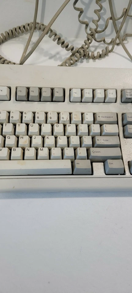 Vintage IBM by Lexmark 71G4644 Quiet Touch Mechanical Keyboard Model M AUG93 see - Image 4 of 4