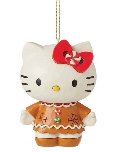 Jim Shore Sanrio Hello Kitty Gingerbread Christmas Ornament 3.5”H x 2.5”L NIB - 第 1/3 張圖片