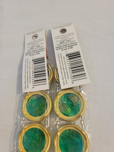 Beads for Jewelry or Crafting Shades pf Green NEW lot of 9 Strands - Picture 3 of 12