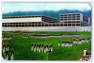 c1960's Graduation Parade During Week US Air Force Colorado Spring CO Postcard