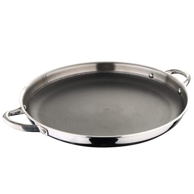Hi-Tech 3 Non-Stick Paella Pan 36 x 4.5 cm Pallatium Coating with Honeycomb S...