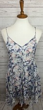 Lulu's Spaghetti Strap Sundress Floral Tiered  Size Small