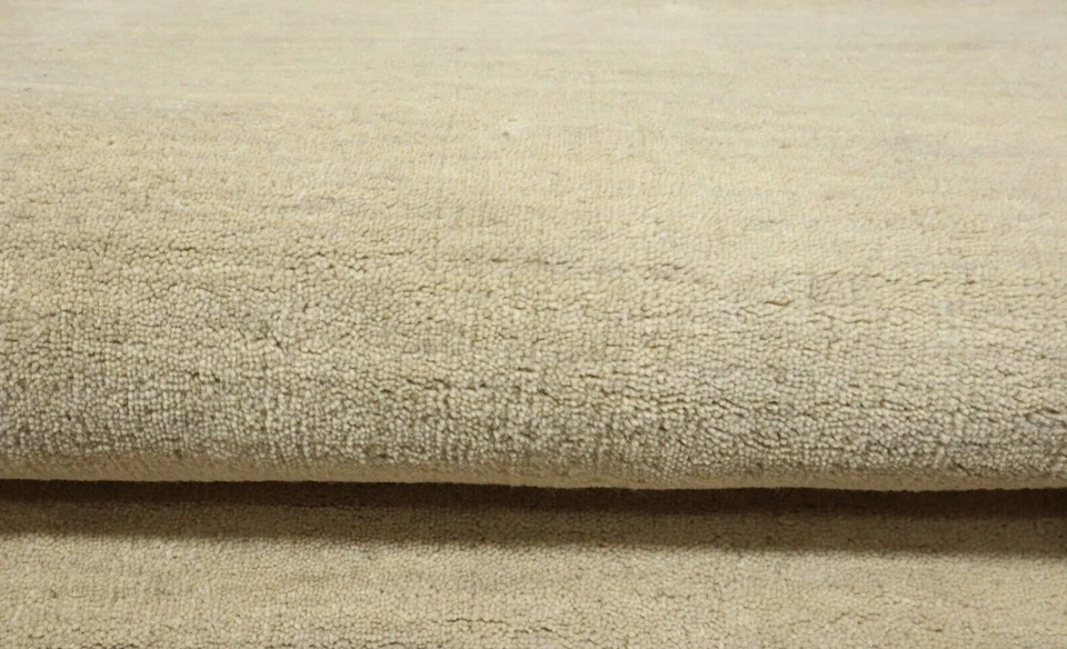 Gabbeh Teppich 100% Wolle 70X140 cm Handarbeit Beige Handgetuftet T1036 - Bild 2 von 4
