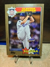 2022 Series 2 Clayton Kershaw Gold Parallel #'d 29/50 Oversized 1987 All Star