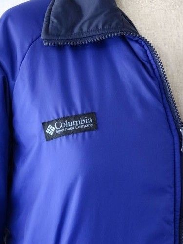 COLUMBIA Reversible Ski Jacket Coat Womens Large - Blue 1/side & Purple 1/side - Picture 2 of 9