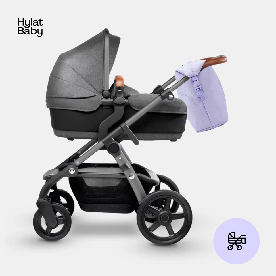 Hylat Baby Sac à Langer Élégant pour Maman - polyvalent et léger - Lilas - Photo 4/4